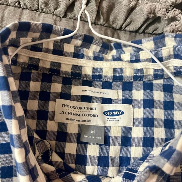 Old Navy Plaid Button Down Shirt - Medium - Picture 2 of 5